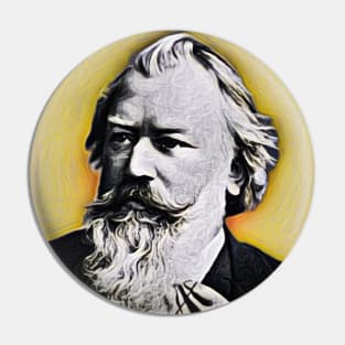 Johannes Brahms Portrait | Johannes Brahms Artwork 7 Pin