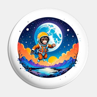 Space Monkey Pin