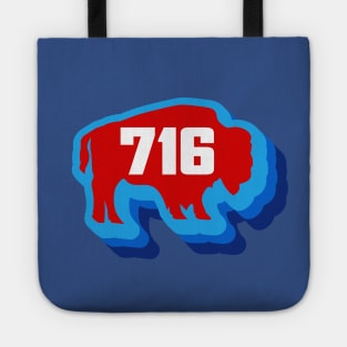 Buffalo 716 Buffalo New York WNY Retro Vintage Buffalo NY Tote