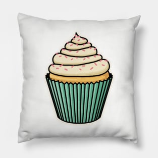 Cute Cupcake with Pink Sprinkles! Pillow