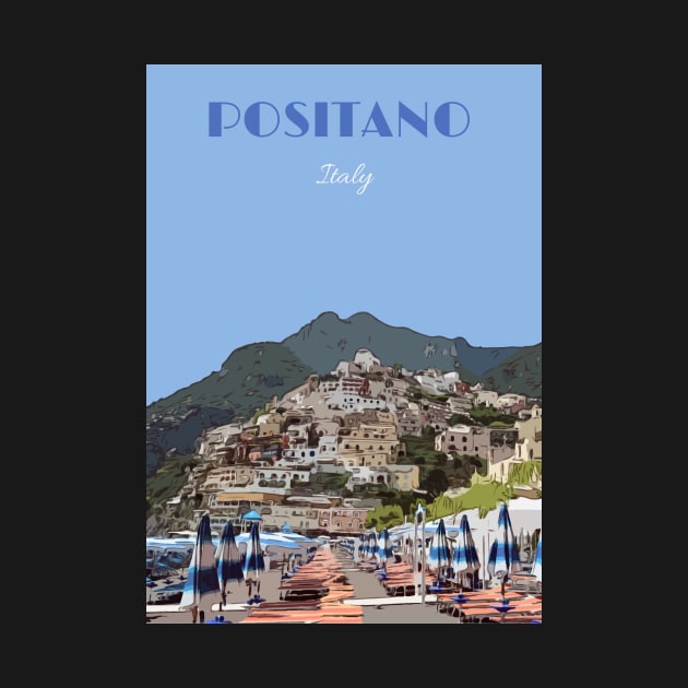 Positano Travel Poster by simplythewest