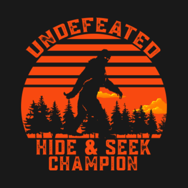 sasquatch hide and seek champion t shirt