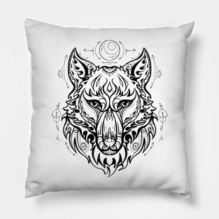 Moon wolf Pillow