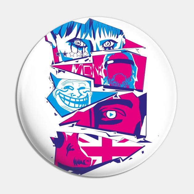 Black Mirror Pin by quadrin