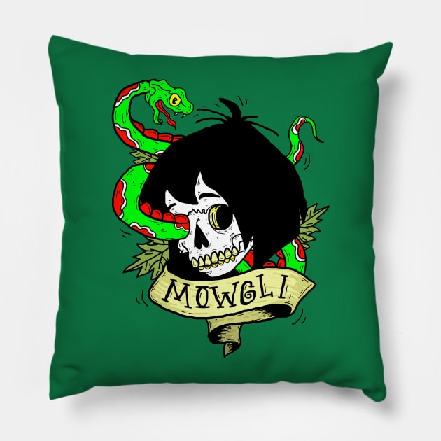 Mowgli Pillow by nickcocozza