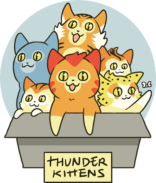 Thunderkittens Kids T-Shirt by Andriu