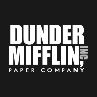Dunder Mifflin Inc Paper Company Office Logo T-Shirt
