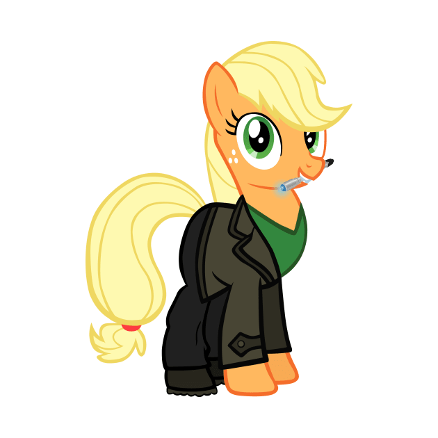 Applejack as the 9th Doctor by CloudyGlow