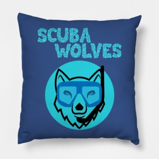 Scuba Wolves (Full) Pillow