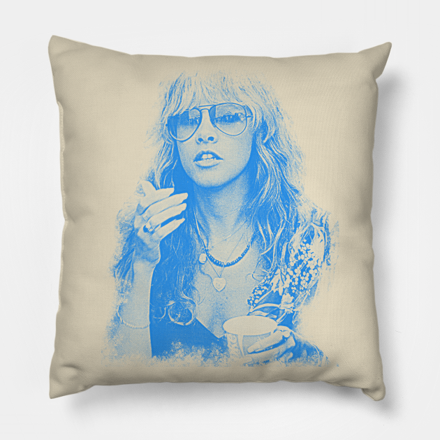 Stevie Nicks Retro - Young Mystic FanArt - Stevie Nicks - Pillow