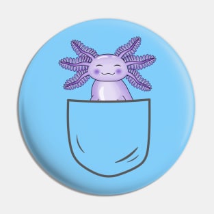 Purple Axolotl Inside Pocket Pin