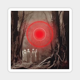 Crimson Forest Sphere Magnet