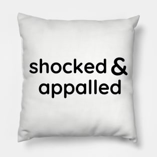 Shocked and appalled Pillow