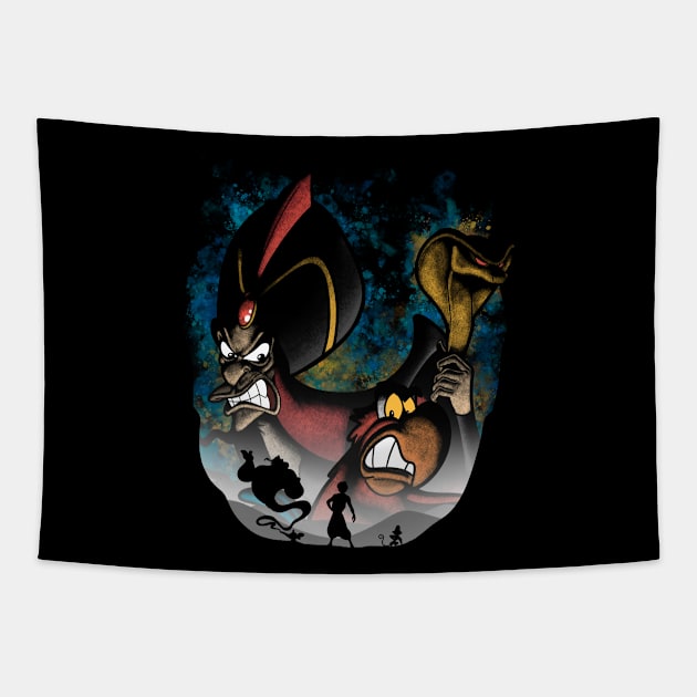 Desert villains Tapestry by Cromanart