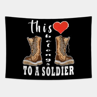 This Heart Belongs To A Soldier Tapestry