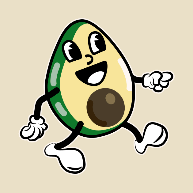 Funny Avocado by Foxxy Merch