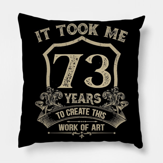 73rd Birthday Pillow by Jandjprints