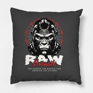 Raw Strength Gorilla Pillow