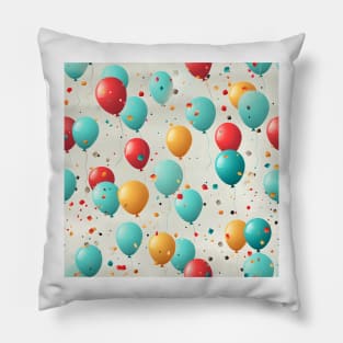 Happy Birthday Party Celebration Pattern 7 Pillow