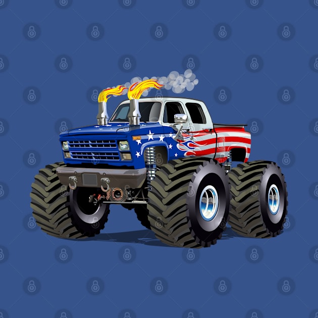 Cartoon monster truck by Mechanik