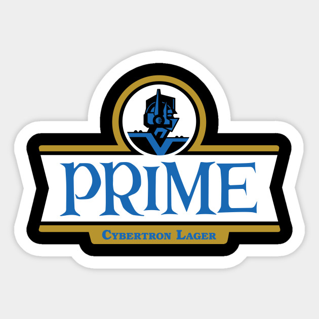 Prime Cybertron Lager - Transformers Optimus Prime - Sticker