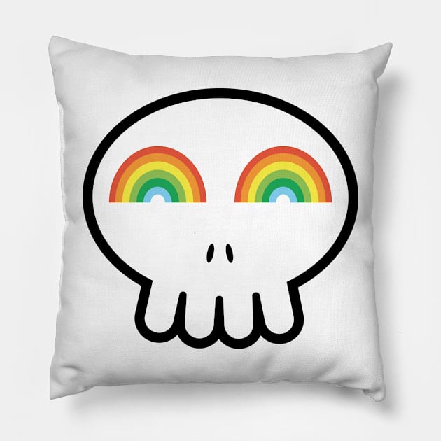 Halloween skull 4 Pillow by FirstBaby