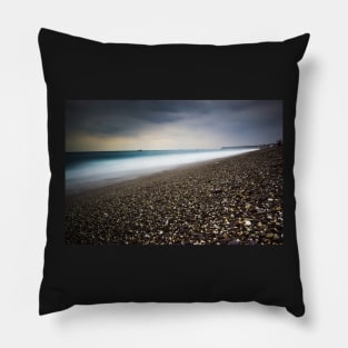 Unique landscape photography of Taiwan shoreline in a moody style Pillow