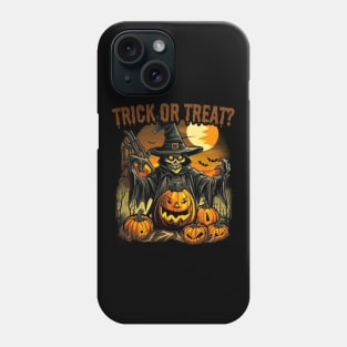 Trick or treat? halloween, zombie Phone Case