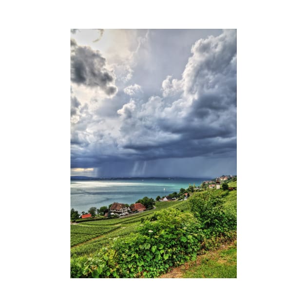 Rain Approaching Lake Constance, Germany by holgermader