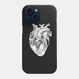 White Heart Phone Case