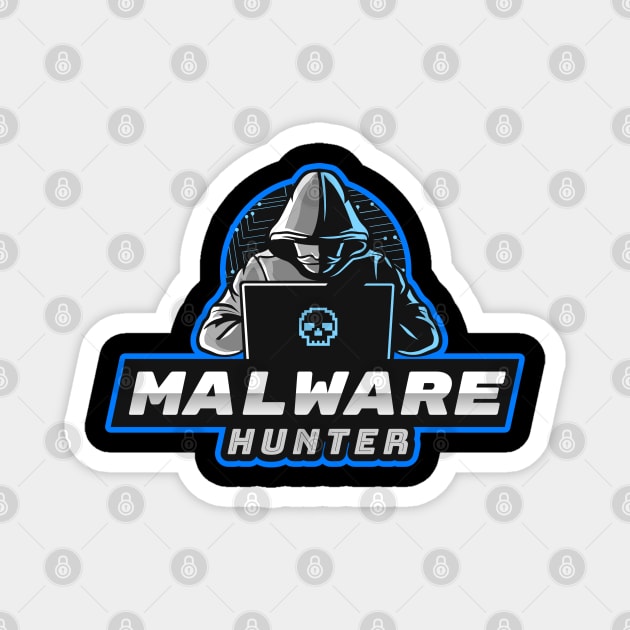 Malware Hunter Magnet by Cyber Club Tees