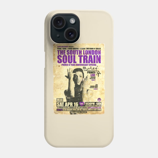 POSTER TOUR - SOUL TRAIN THE SOUTH LONDON 133 Phone Case by Promags99