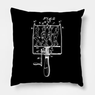 Dancing Toy Vintage Patent Illustration Pillow