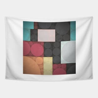 Square and Circle Pattern Tapestry