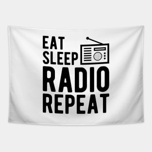 Radio Operator - Eat Sleep Radio Repeat Tapestry