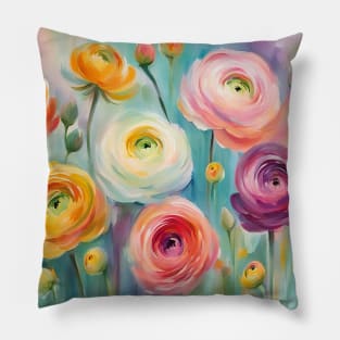 Springtime Garden Buttercups Garden Pillow