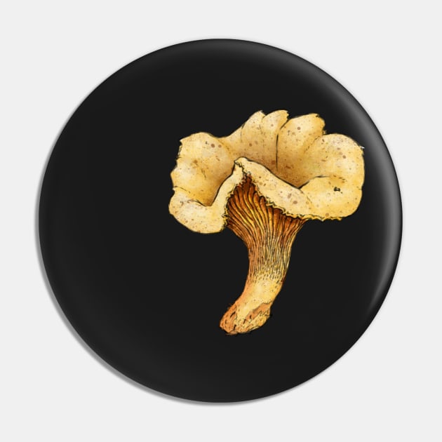 Chanterelle Pin by Sosnitsky