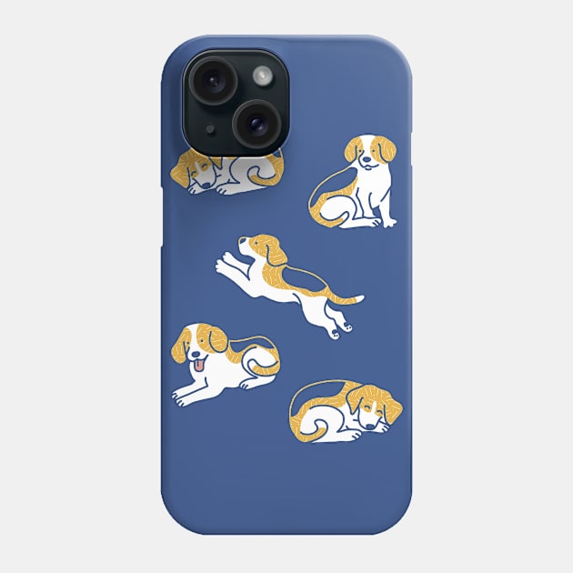 Beagle Pattern Phone Case by Wlaurence