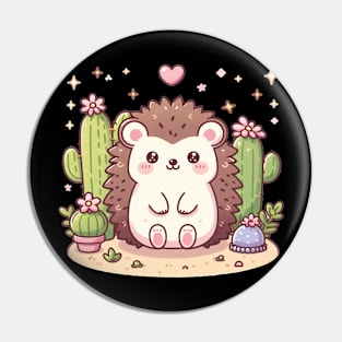 Happy Hedgehog Pin