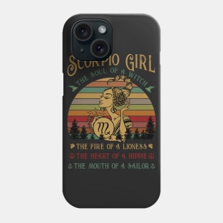 Scorpio Girl The Soul Of A Witch Awesome T shirt Phone Case