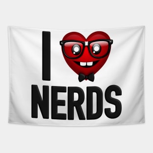 I Heart Nerds Tapestry