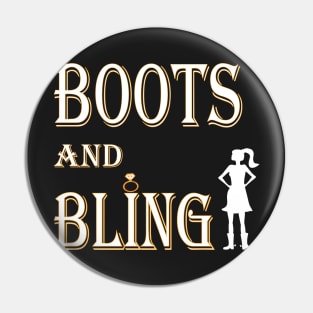 Boots and Bling Pin