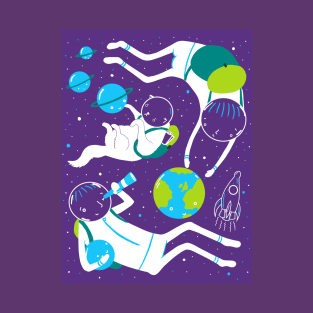 A Day Out In Space - Purple T-Shirt