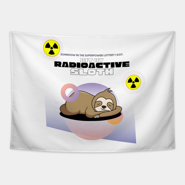 Radioactive Sloth Tapestry by SnarkSharks