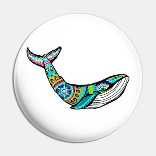 Colorful Whale 2 Pin