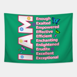 I Am ENOUGH! - Self love Motivation Tapestry