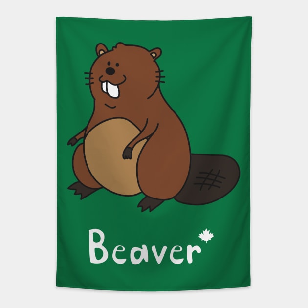 Beaver Tapestry by ptdoodles