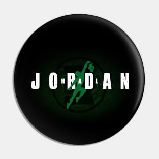 Cool Comic Book Superhero Movie Sports Lantern Logo Parody Pin