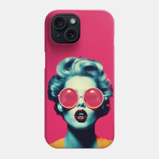 Pop Art Vintage Female Face Phone Case