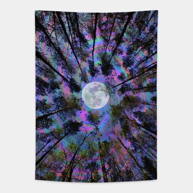 Moon Swirl Tapestry by Cajuca